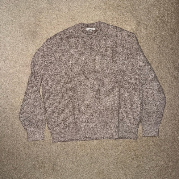 Madewell Men's Heathered Gray Crewneck Sweater